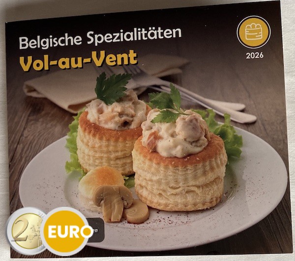 Série euro BU FDC Belgique 2026 Vol-au-vent - WMF