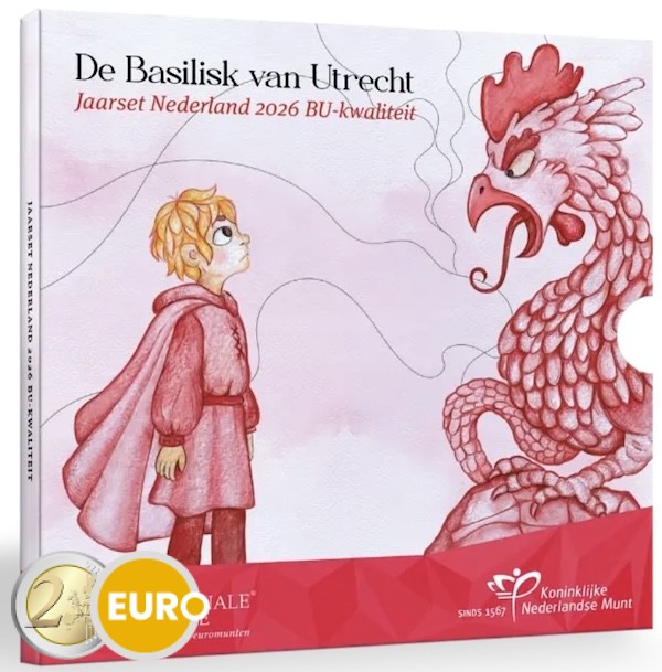 Série euro BU FDC Pays-Bas 2026 Basilic d'Utrecht