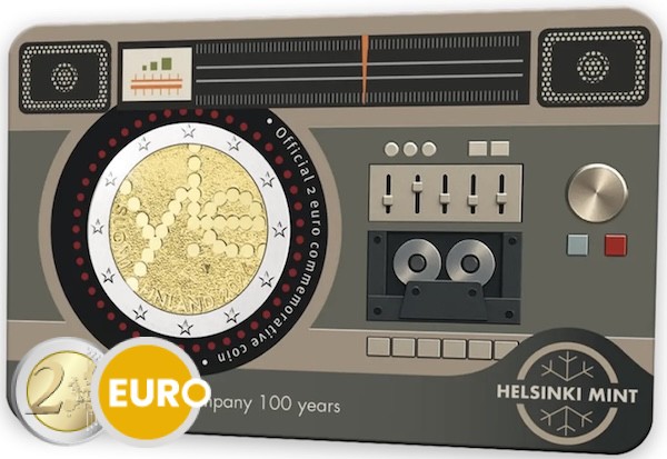 2 euros Finlande 2026 - Radiodiffusion finlandaise Yleisradio BU FDC Coincard EN