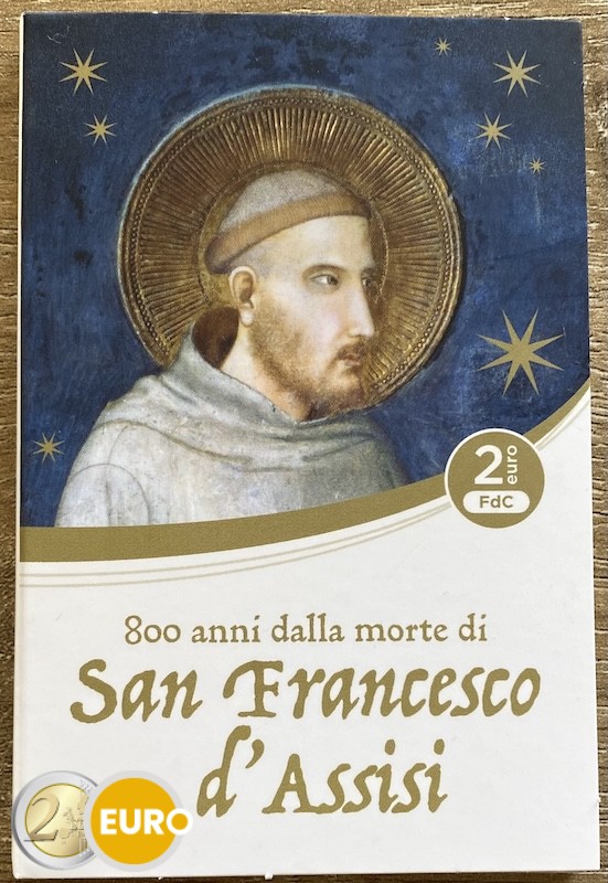 2 euros Italie 2026 - François d’Assise BU FDC Coincard