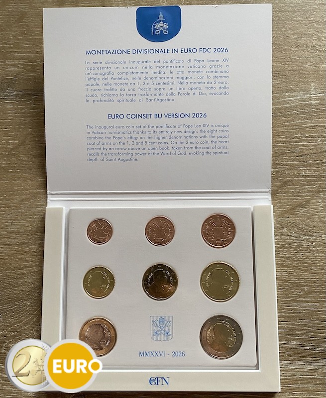Série euro BU FDC Vatican 2026